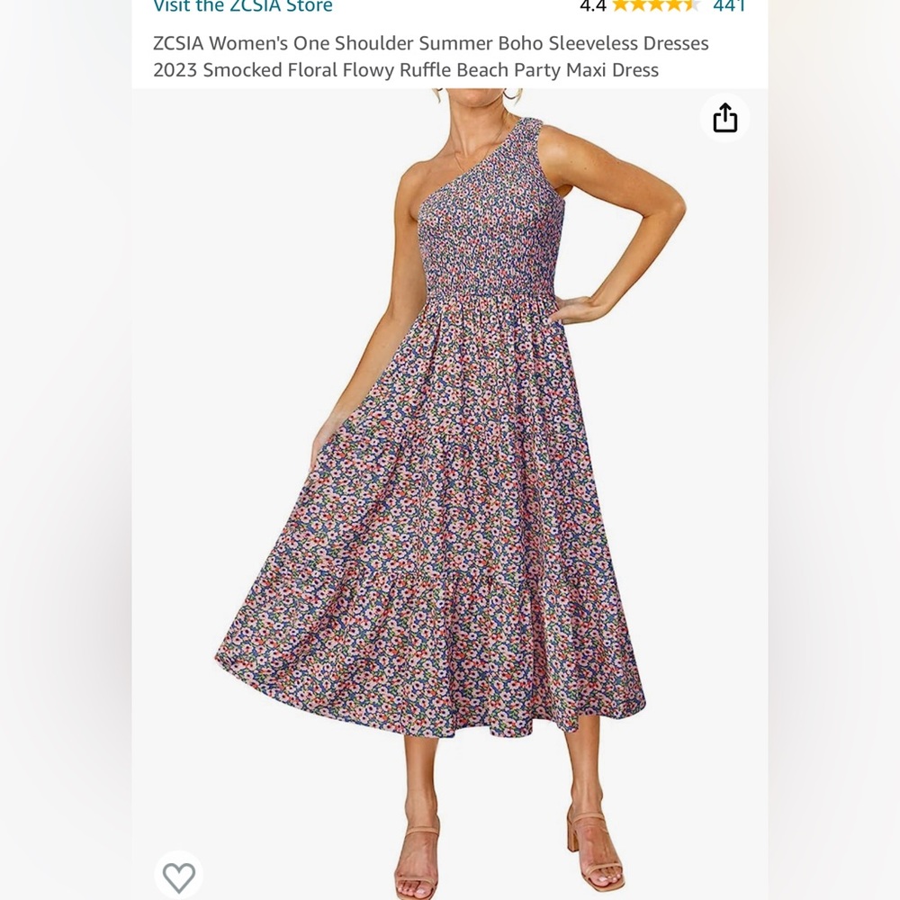 One shoulder dress